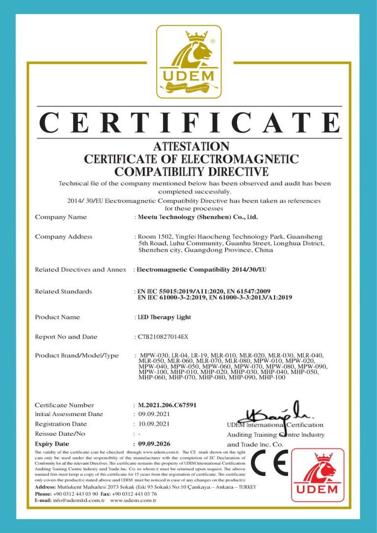 CE / EMC Certificate